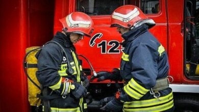 پرسنل آتش‌نشانی قشم در ۲ شیفت آماده خدمات رسانی هستند