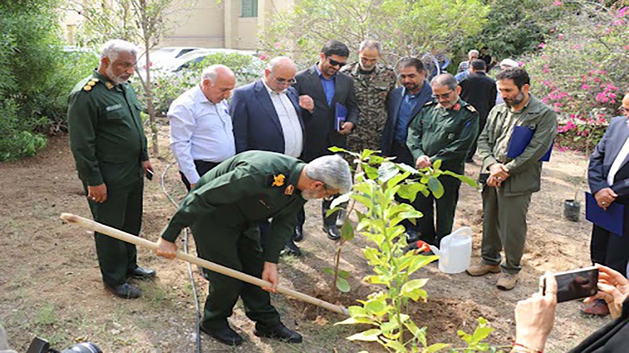 کاشت نهال به مناسبت سالروز بزرگداشت شهدا در میناب