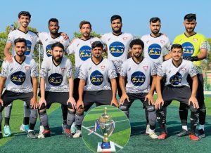 مسابقات فوتبال لیگ برتر قشم و جشن قهرمانی این تیم در استادیوم سوزا